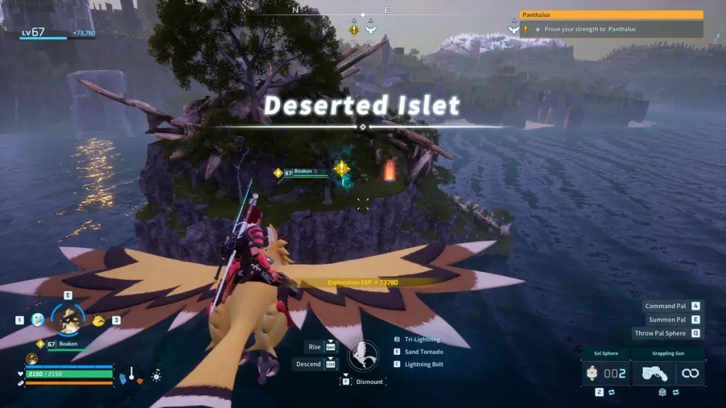 Panthalus location in Palworld