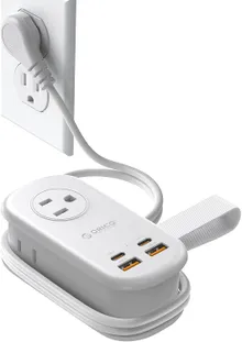 Orico Compact Power Strip with AC Outlets and 65W USB-C Ports