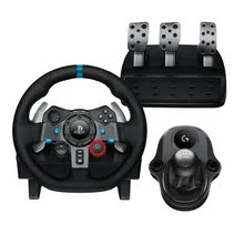 Logitech G29 Driving Force Racing Wheel and Pedals + Logitech G Driving Force Shifter
