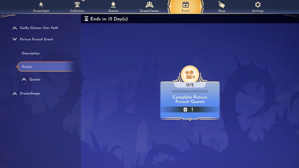 Picture pursuit event duty in disney dreamlight valley