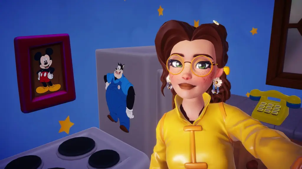 Pete motif on mickey fridge in disney dreamlight valley
