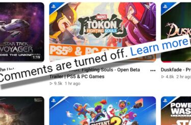 Claims Sony Has Disabled YouTube Comments Over Physical Disc Backlash Are Not True