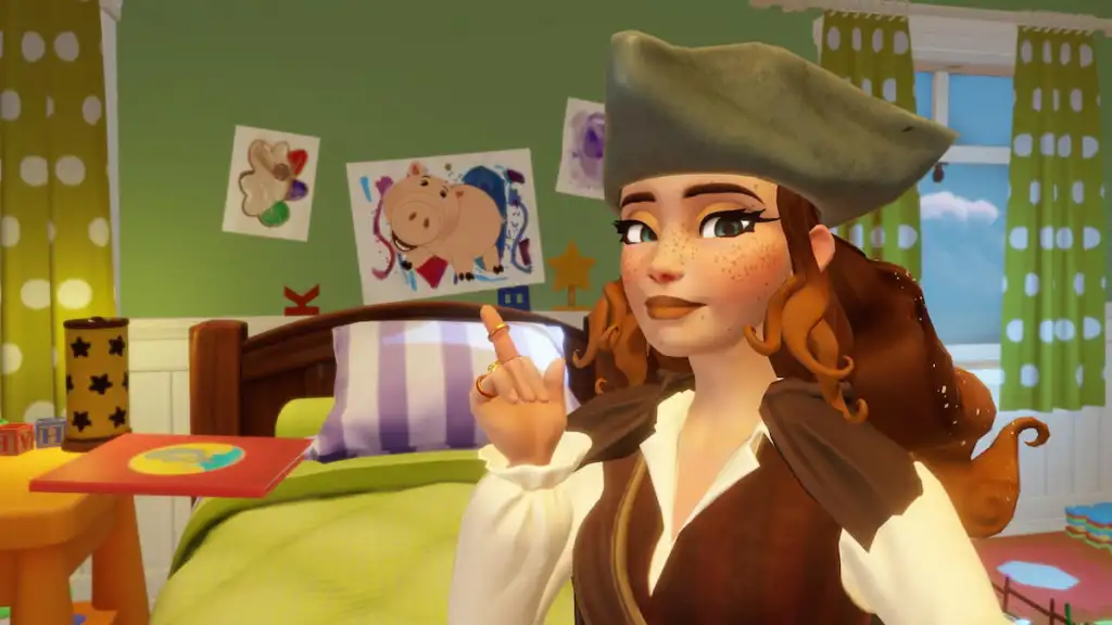 Hamm motif on picture in disney dreamlight valley