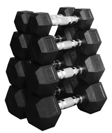 BalanceFrom Dumbbell Set (Pairs of 5lb/10lb/15lb/20lb)