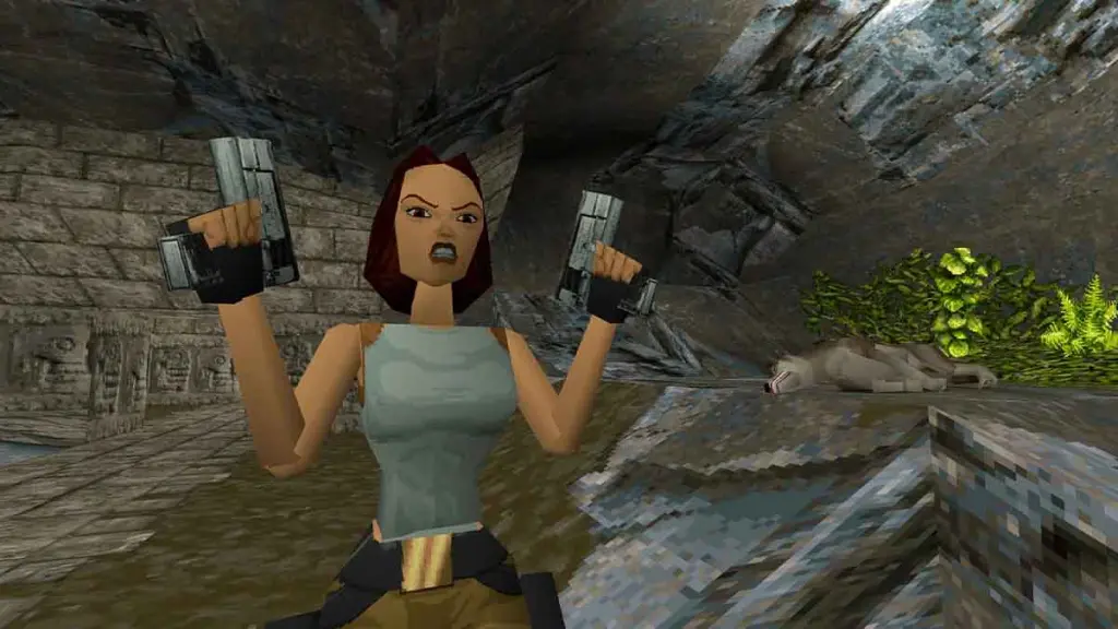 Lara Croft in the original Tomb Raider