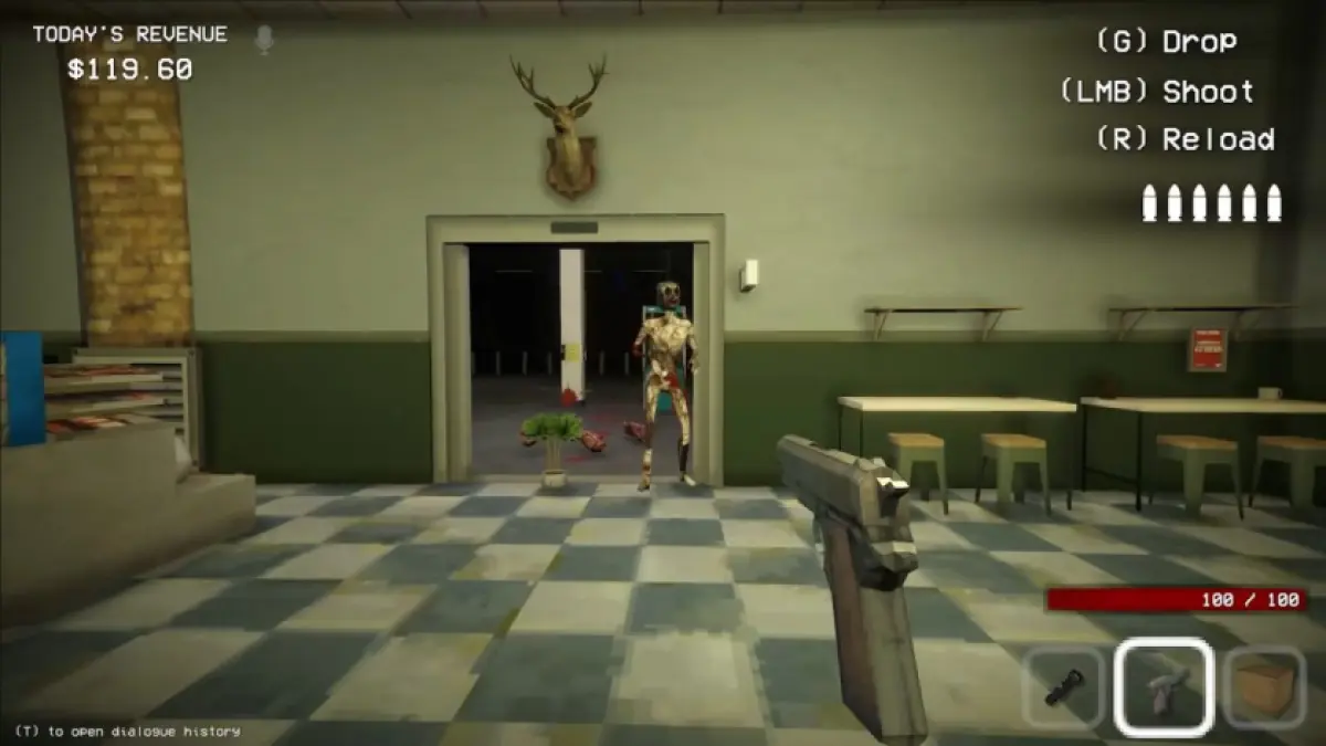 Clyde's doppelganger walking through the front doors