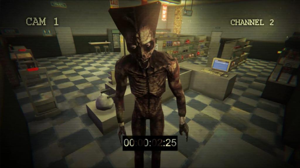 Corpse doppelganger in front of camera