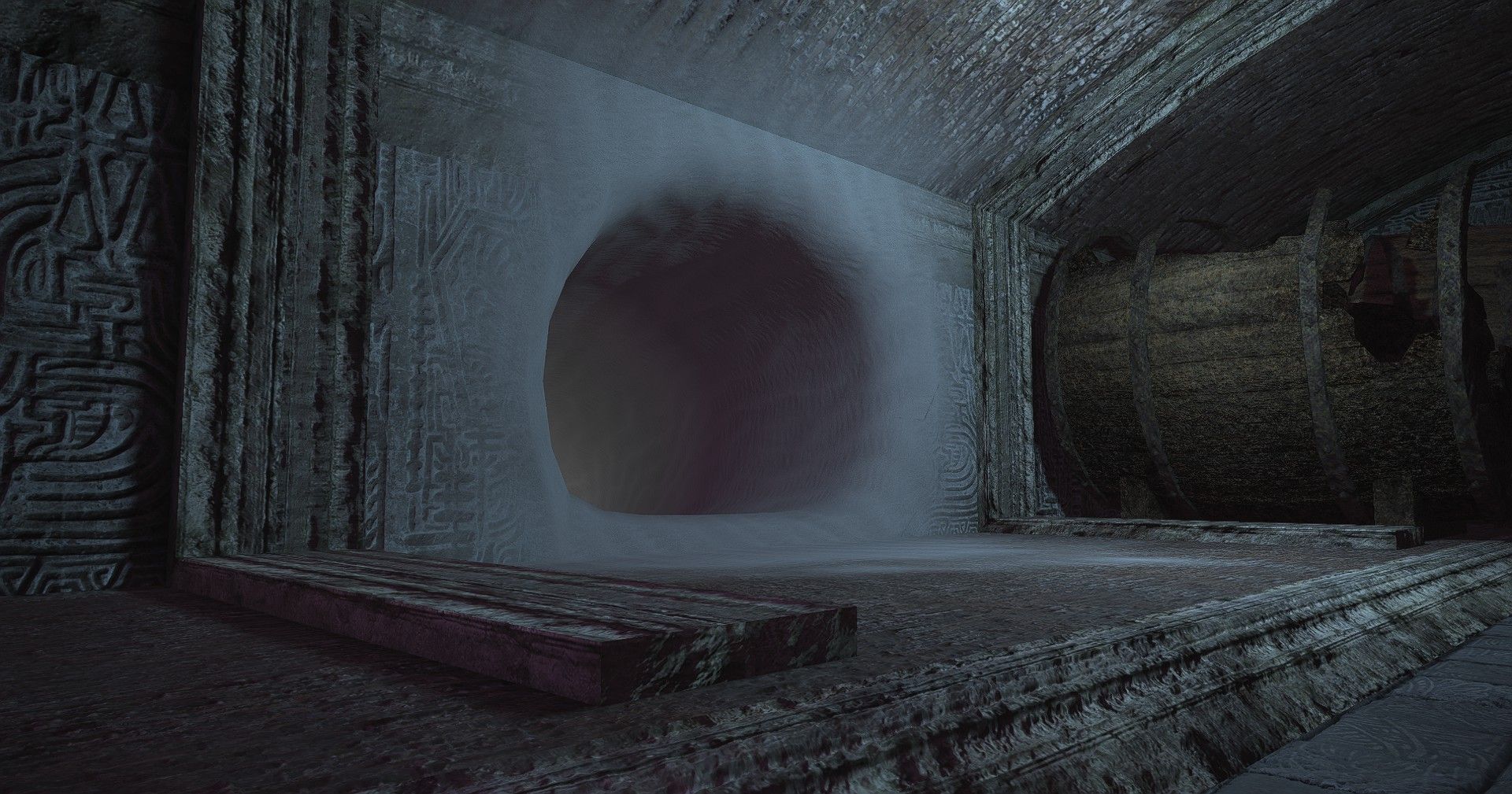 Screenshots of the Dark Territory zone in Final Fantasy 14.