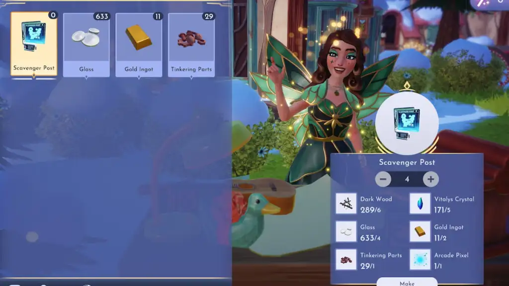 Crafting ralph ads in Disney Dreamlight Valley