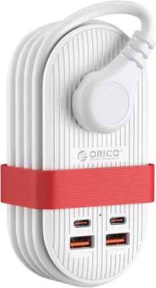Orico Compact Power Strip with AC Outlets and 65W USB-C Ports