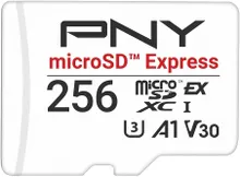 PNY 256GB microSD Express U3 V30 A1 microSDXC Flash Memory Card