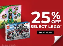 25% Off LEGO Sets