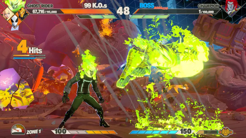 The 100th Survival battle, as seen in Marvel Tokon.