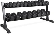 CAP 550 LB Dumbbell Set with Horizontal 2 Tier Rack
