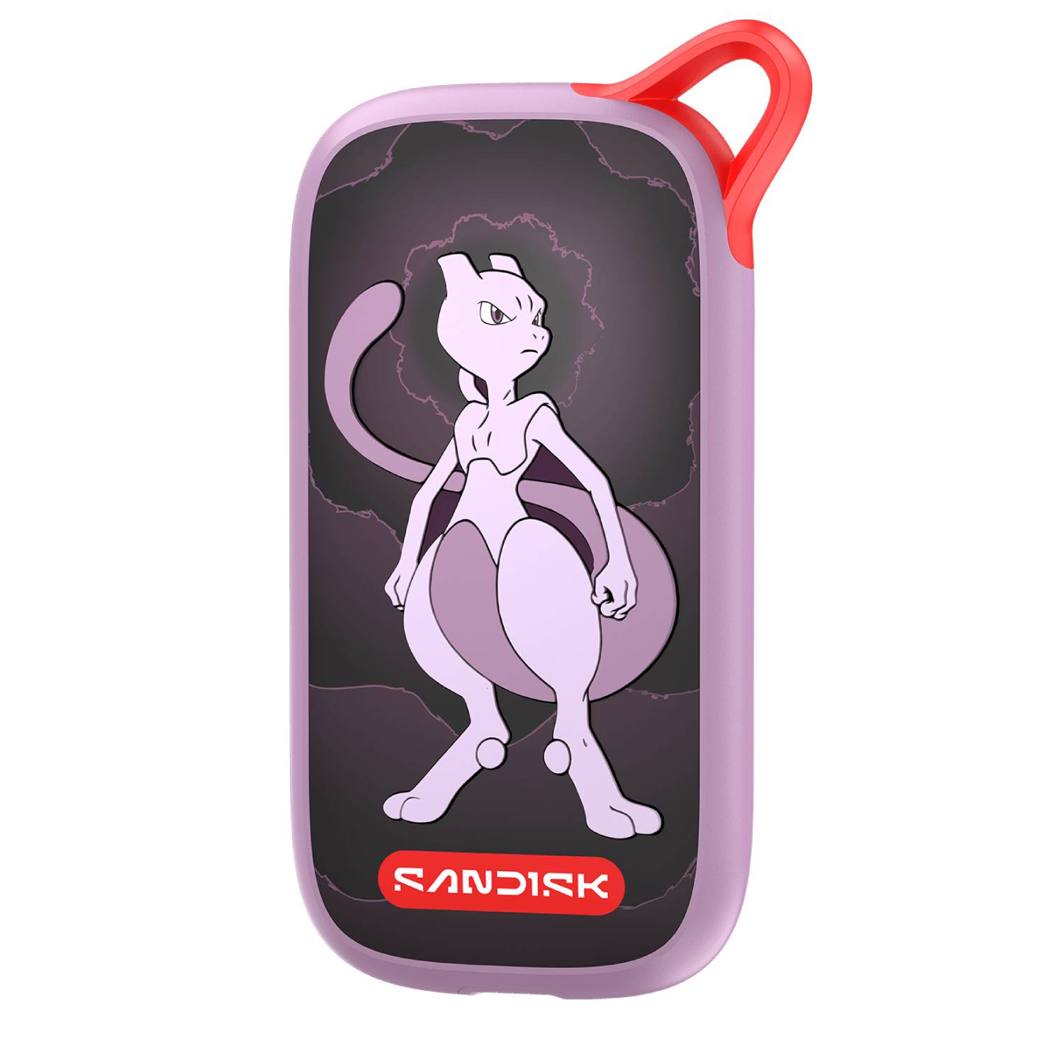 Image of the Mewtwo Edition Portable SSD with a white background.