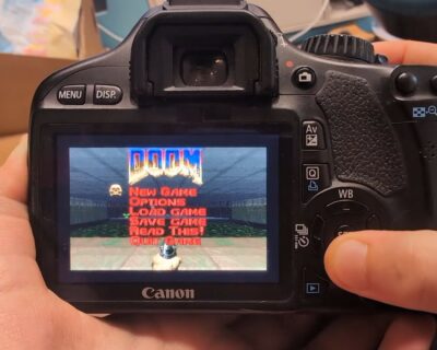 Screw the wedding photos, I’m playing Doom on a DSLR camera like the good lord intended