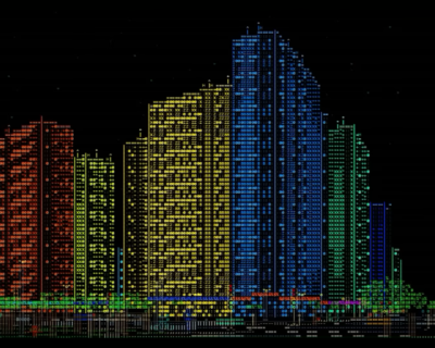 Lone game dev builds an explorable cyberpunk city almost entirely out of ASCII characters