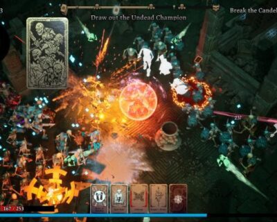 Hand of Fate: Hordes is a bullet heaven survivor-like filled with story-telling and games of chance