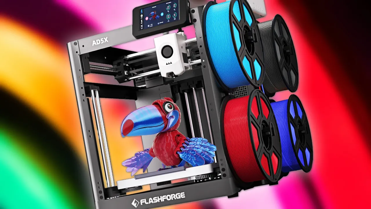 The FlashForge AD5X Multi-Color 3D Printer Drops to Just $201 Shipped at AliExpress
