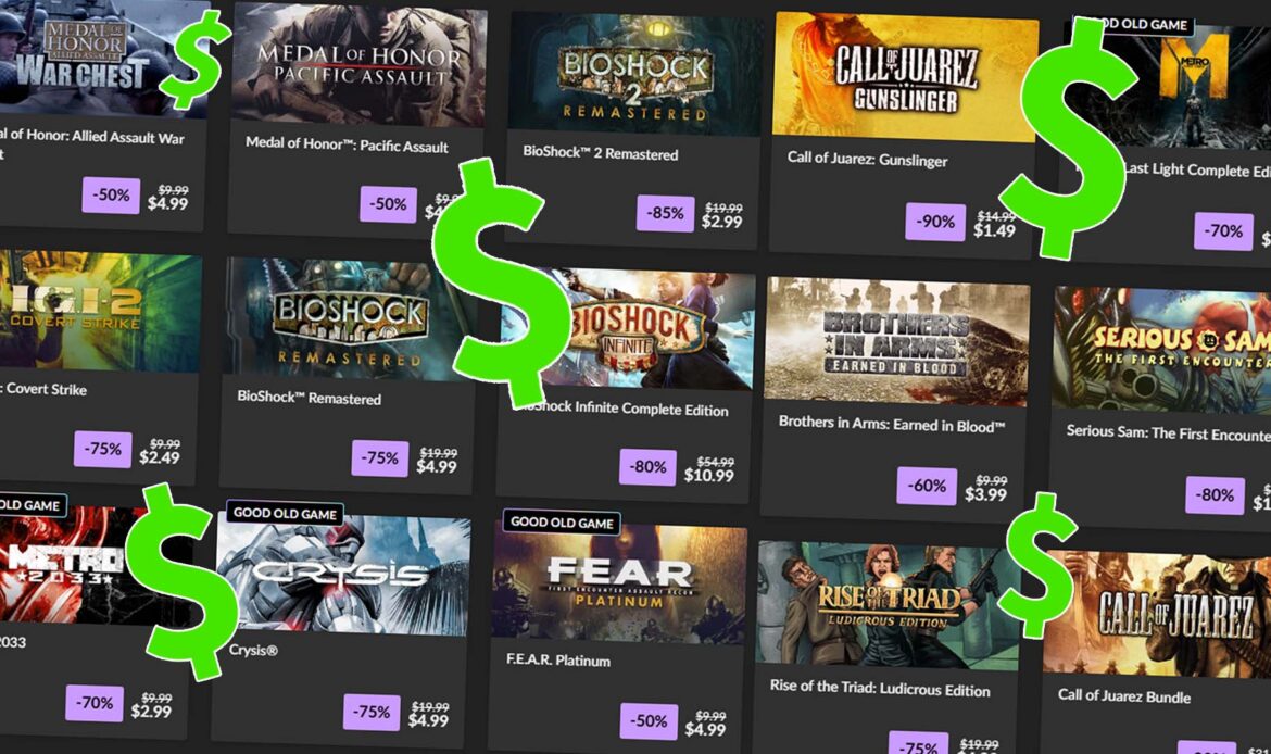 Big Shooter Sale On GOG Includes Over 400 Cheap PC Games