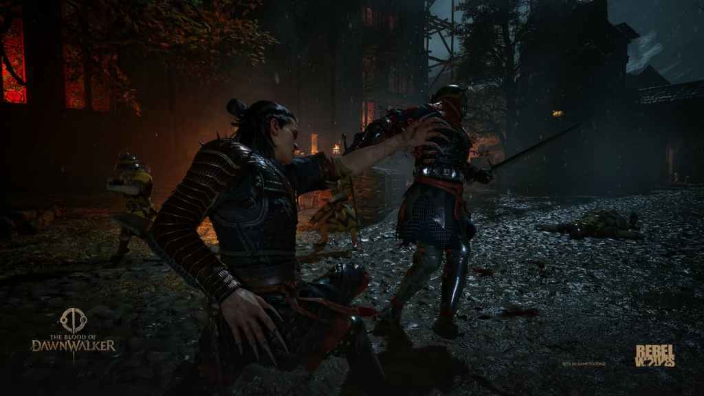 Coen as a vampire fighting enemies in The Blood of Dawnwalker.