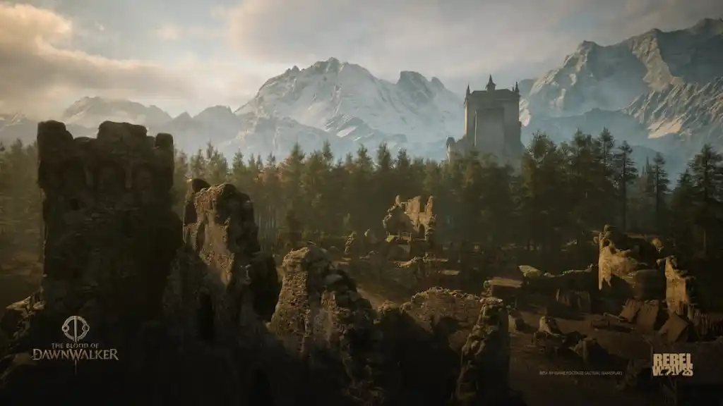 A ruined town in The Blood of Dawnwalker.
