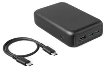 Amazon Basics High-Capacity Portable Charger Power Bank with 3-Port Output, 20,000 mAh
