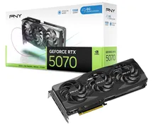 PNY NVIDIA GeForce RTX™ 5070 OC Triple Fan 12GB GDDR7, SFF-Ready, 2.4-Slot