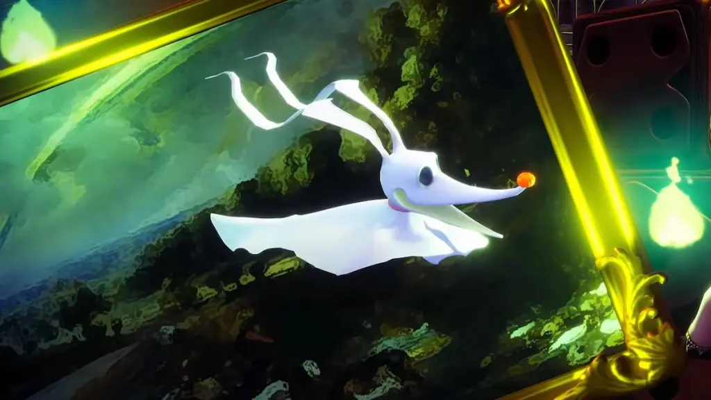 Zero flying by painting in disney dreamlight valley